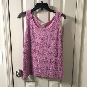 Purple Loft Tank Top Sz MP